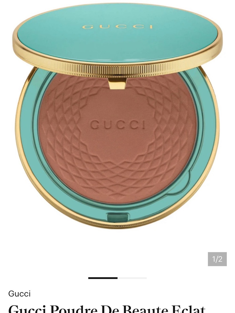 Gucci Bronzing Powder Compact in Turquoise & Warm Brown
